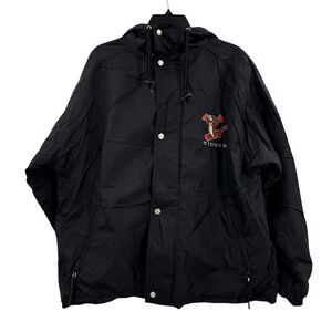 Disney Store Tigger Jacket Mens Hooded Windbreaker  Embroidered Size Medium